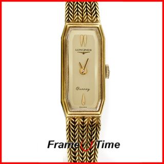 Longines Ladies Vintage Gold Mesh Bracelet Dress Watch