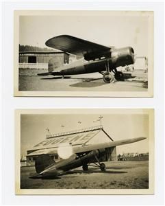 Original 1930s Shell Vega Lockheed Plane Photos Eugene Airport