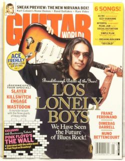 Guitar World Magazine Los Lonely Boys Nuno Bettencourt Dimebag Darrell