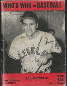 1949 Whos Who in Baseball (Lou Boudreau HOF   Cleveland Indians Cover