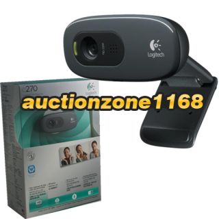 Logitech C270 HD Pro Webcam 720P Video 3 0MP Widescreen with Built in