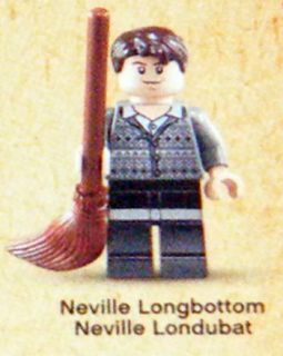 NEVILLE LONGBOTTOM BROOMSTICK & MAGIC WAND LEGO fig from 4867 HOGWARTS