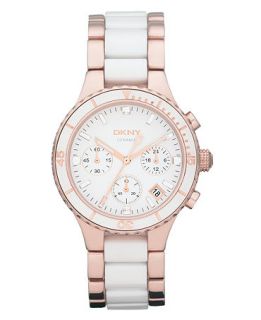 DKNY Watch, Womens Chronograph Rose Gold tone Stainless Steel and