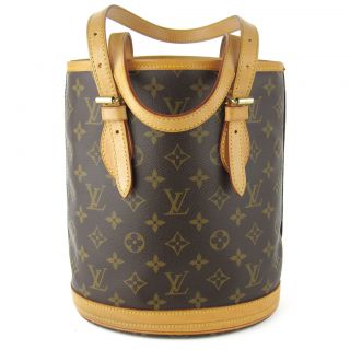 Louis Vuitton Monogram Petit Bucket Tote Bag Mint