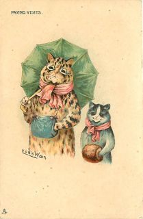 Louis Wain Paying Visits Dressed Cats Tuck Early S00413