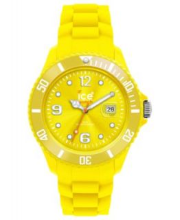 Swatch Watch, Unisex Swiss Yellow Rebel Yellow Silicone Strap 41mm