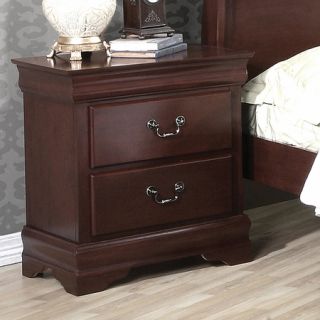 Louis Philippe Cherry or Cappuccino Brown Sleigh Bedroom Set Furniture