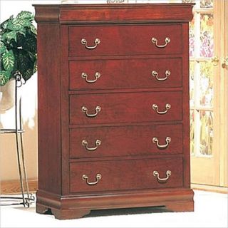 Louis Philippe Cherry Finish Solid Wood Chest New
