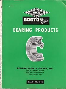 Vintage Nice Boston Gear Bearing Catalog 1954 No 150A