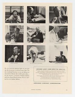 1957 Lockheed Starliner Jet Famous People 2 Page Ad