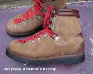 Vintage Lowa Mountaineering Boots Germany Vibram Soles Hiking RARE US