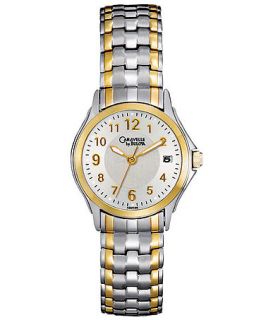 Caravelle by Bulova Watch, Womens Two Tone Stainless Steel Expansion
