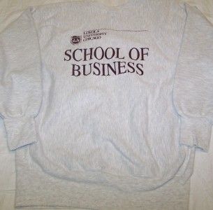 Loyola University Vintage Sweatshirt XL School of Business Chicago