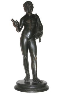 Barbedienne Bronze Sculpture of Narcissus After Gemito