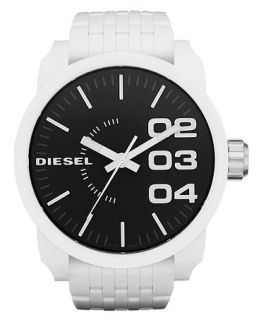 Diesel Watch, White Plastic Bracelet 54x46mm DZ1518   All Watches