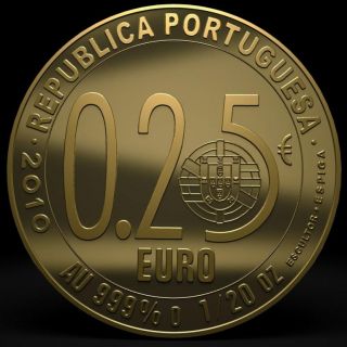 EK 1 4 Euro Gold Portugal 2010 Luis Camões
