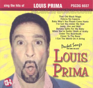 Pocket Songs Karaoke CDG PSCDG 6037 Louis Prima 077712860376
