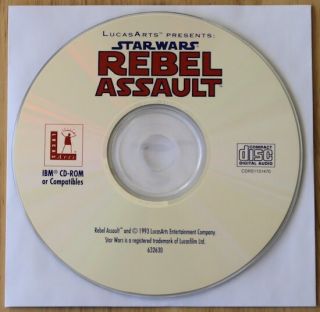 Rebel Assault Star Wars LucasArts w 1Click XP Vista CD