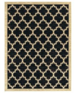 Shaw Living Area Rug, American Abstracts 01500 Milazzo Black 26 x 8