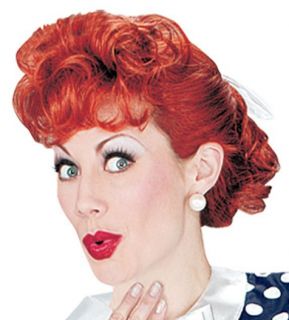 Love Lucy 50s Housewife Licensed Women Costume Wig
