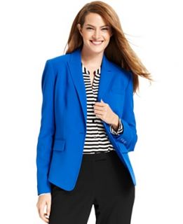 NEW Calvin Klein Jacket, Single Button Peaked Lapel Blazer