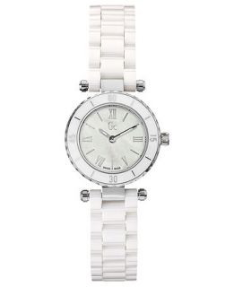 Gc Swiss Made Timepieces Watch, Womens White Ceramic Bracelet 28mm