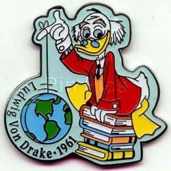 Ludwig Von Drake Countdown to Millennium 39 Disney Duck Pin New NIP