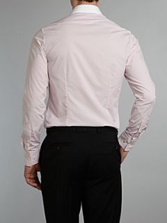 Ted Baker Regular fit shirt with white collar and cuff Pink   