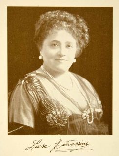 1922 Print Madame Luisa Tetrazzini Portrait Opera Concert Singer