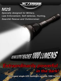 JETBeam M2S SST50 Military Flashlight Torch 1000 Lumens