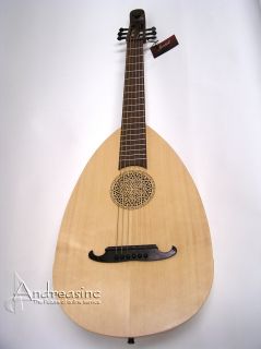 New Unique Classical Lute Guitar Hand Carved w Pegs CD Tuning Chart