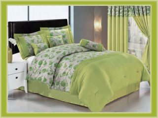 Pcs Luxury Flocking Roses Bedding Comforter Set Bed in A Bag Queen