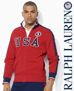 Polo Ralph Lauren Jacket, Team USA Olympic Full Zip Piqué Jacket