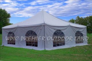 PVC Pole Tent Two Sizes Available for Choose 20x20 30x20 White