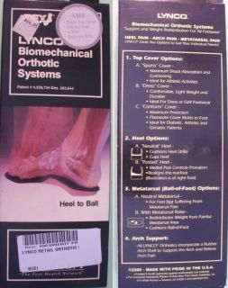 Apex Lynco L505 Insoles Inserts Orthotics w Metatarsal Support Women
