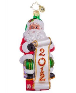 Christopher Radko Christmas Ornament, Exclusive 2012 Santa List