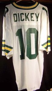 Lynn Dickey Packers White Jersey 10 Signed 1976 85 LW