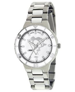 Game Time Watch, Womens Pittsburgh Penguins White Ceramic and