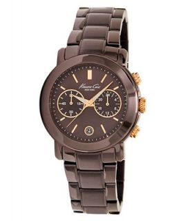 Kenneth Cole New York Watch, Womens Chronograph Brown Ion Plated