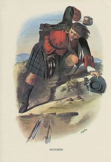 Robert Mcian Print Scottish Tartan Clan Mackenzie