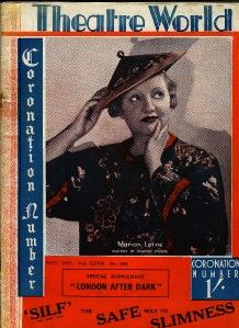 Vintage Marion Lorne Jean Harlow Robert Taylor Theatre World UK Mag