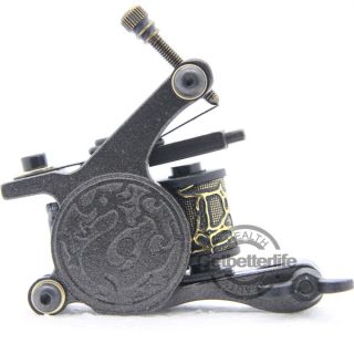 Top Dragon Style Tattoo Machine Gun 8 Coil Wraps Supplies for Shader