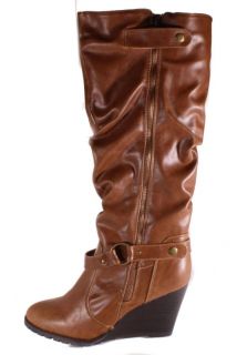 Madden Girl by Steve Madden Umpiree Womens Knee High Cognac Boots Size