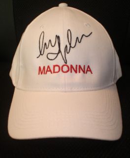 Madonna Cap Hat with Stitched Autograph