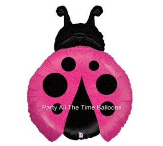 Barbie Birthday Party Supplies on Pink Magenta Ladybug Birthday Party Balloons Polka Dots Decorations