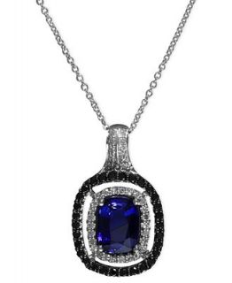 Effy Collection 14k White Gold Necklace, Diffused Ceylon Sapphire (1 3