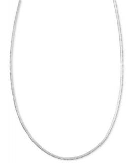 Giani Bernini Sterling Silver Necklace, 16 30 Box Chain   Necklaces