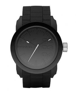Diesel Watch, Black Silicone Strap 44mm DZ1437   All Watches   Jewelry