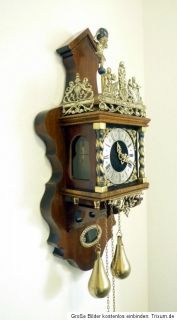 Magnificent Antique Wuba Warmink Zaanse Wall Clock