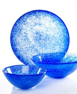 Kosta Boda Glass Bowl, Tempera Blue Large   Bowls & Vases   for the